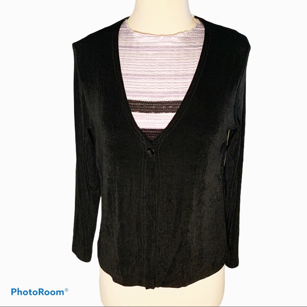 Petite Sophisticate Lavender/Black Shell, MP - Picture 4 of 6